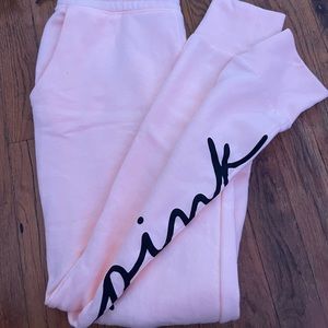 Victoria's Secret Pink orange sweatpants